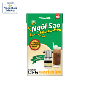 Sữa Đặc Có Đường Ngôi Sao Phương Nam Xanh Lá 1284Gr béo thơm, sánh mịn, phù hợp pha cà phê, trà sữa và làm bánh. Mua chính hãng tại Nguyên Liệu Tiến Phát.