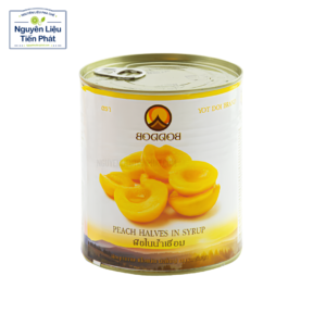 Đào Ngâm Nước Đường Boddob 820Gr chính hãng