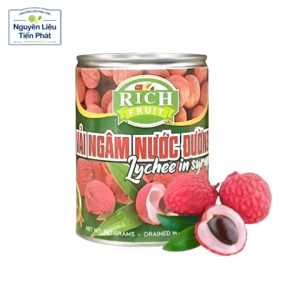 Vải Thiều Ngâm Nước Đường Rich 565Gr chính hãng
