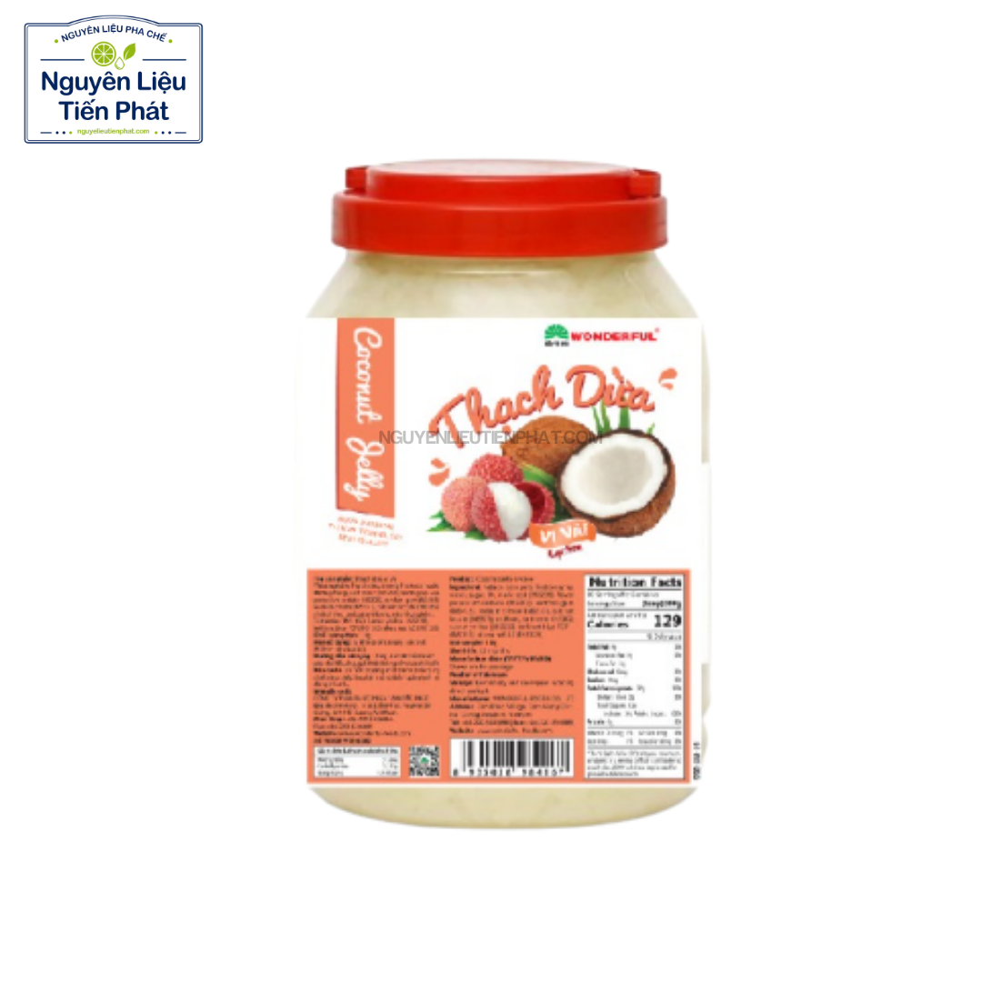 Thạch Dừa Vị Vải Wonderful 3.8Kg
